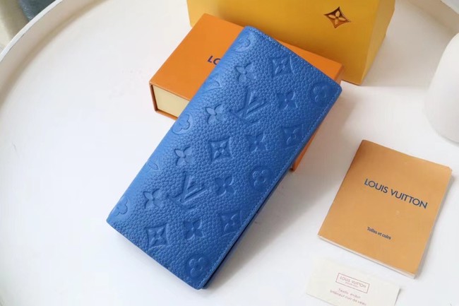 Louis Vuitton BRAZZA WALLET M80592 blue