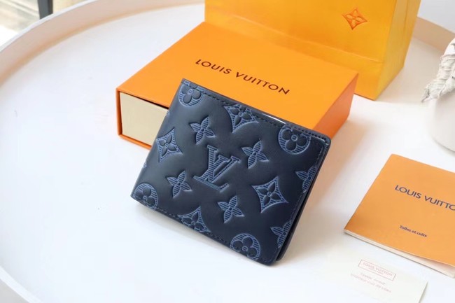 Louis Vuitton MULTIPLE WALLET M70422 Navy Blue