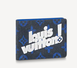 Louis Vuitton MULTIPLE WALLET M80850 blue