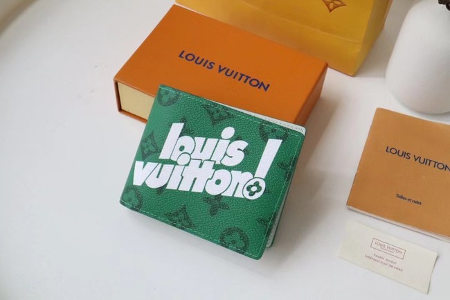 Louis Vuitton MULTIPLE WALLET M80850 green