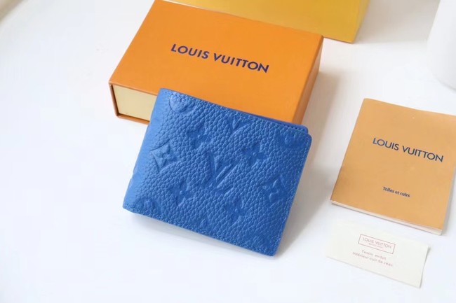 Louis Vuitton SLENDER WALLET M80590 blue