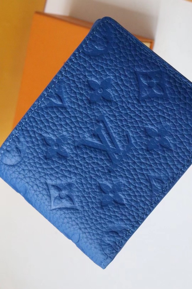 Louis Vuitton SLENDER WALLET M80590 blue