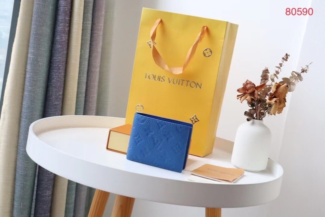 Louis Vuitton SLENDER WALLET M80590 blue