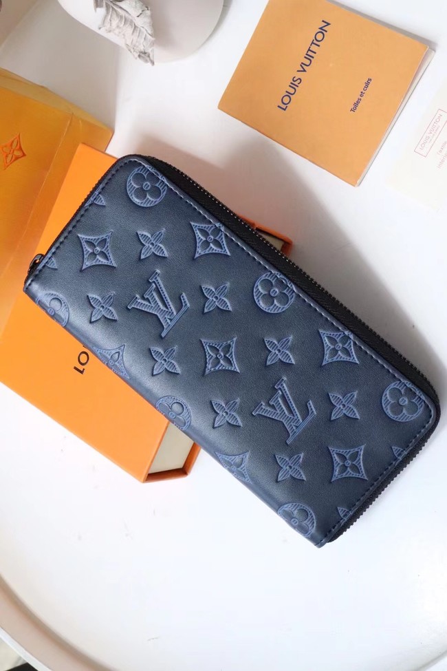 Louis Vuitton ZIPPY WALLET VERTICAL M62295 Navy Blue