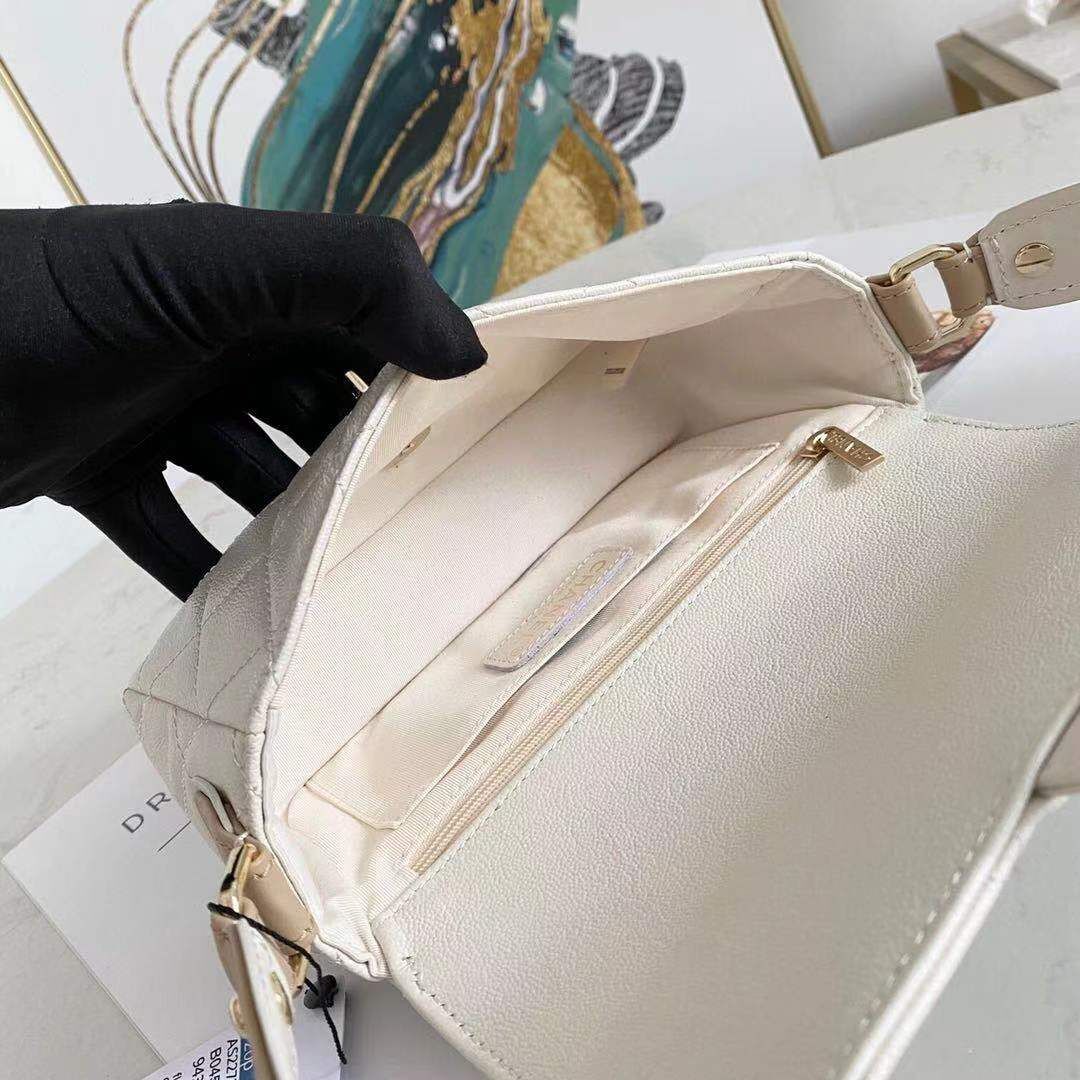 Chanel Shoulder Flap Bag Original leather AS3659 White