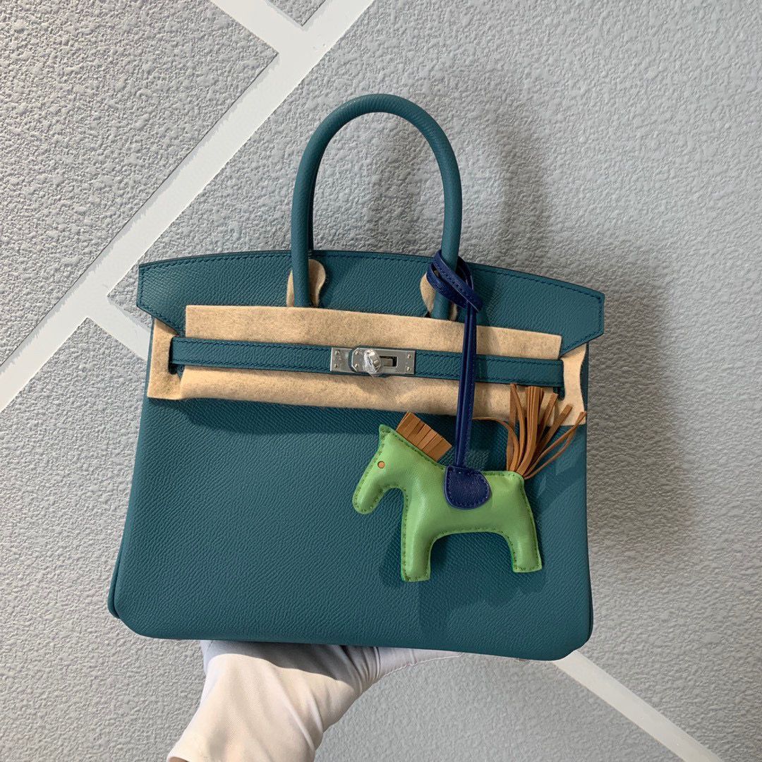 Hermes Birkin 25CM Epsom Bag Original Leather H25E Dark Green