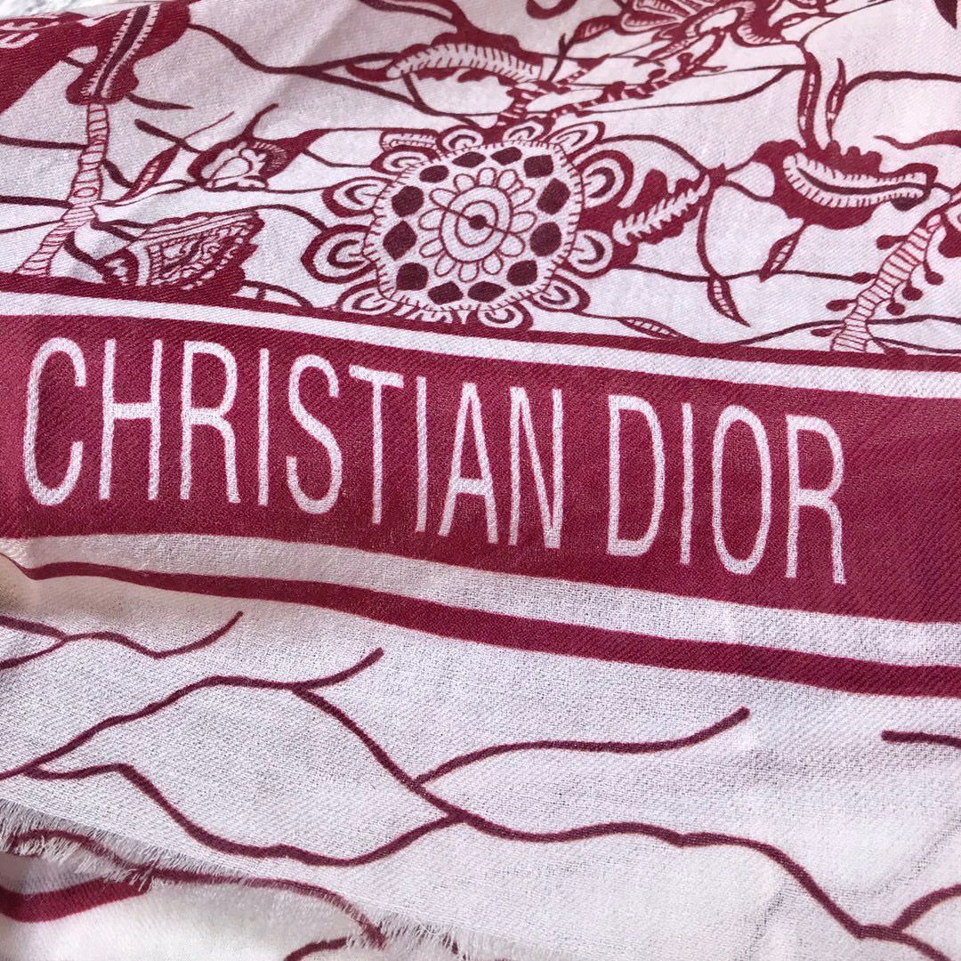 DIOR OBLIQUE STOLE IN WOOL AND CASHMERE D62351