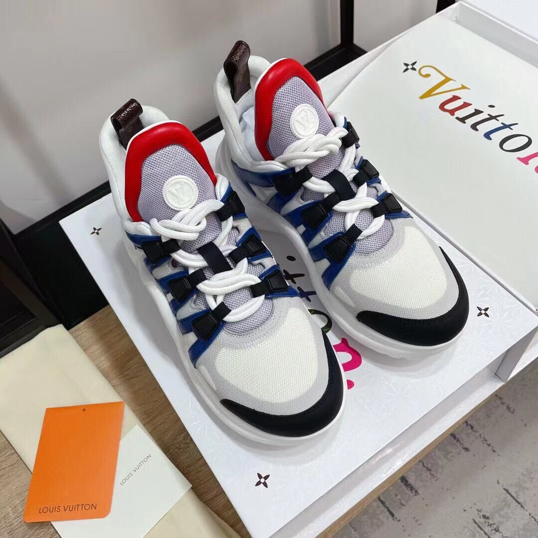 Louis Vuitton Sports Shoes LV6539 Blue&Red&Brown&Black