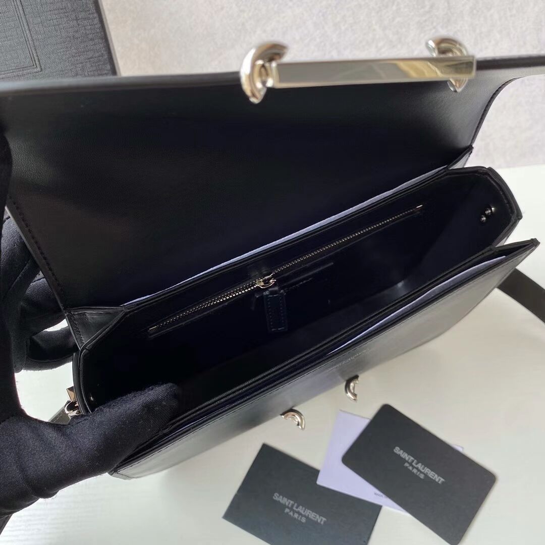 Yves Saint Laurent Calf leather cross-body bag Y357624 black