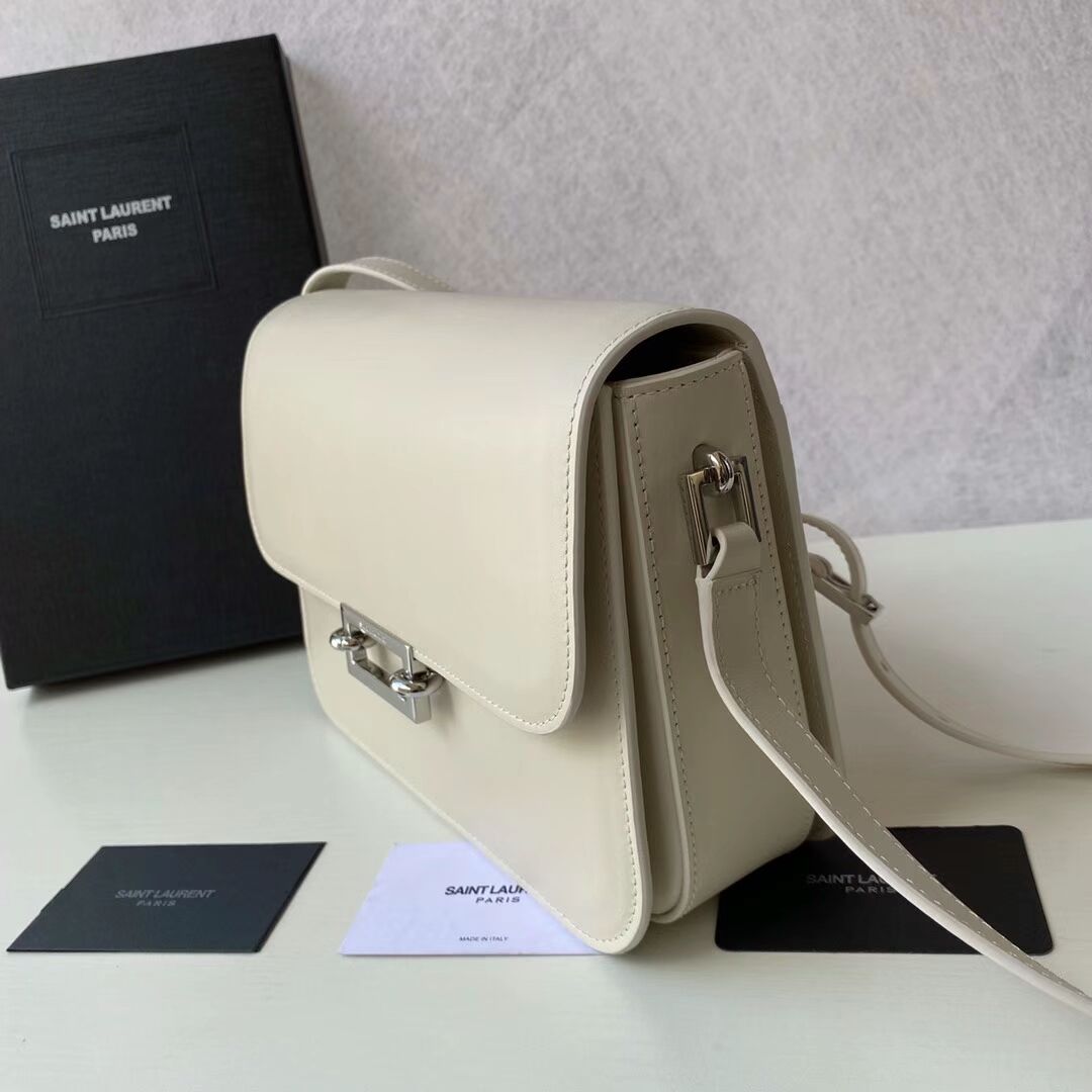 Yves Saint Laurent Calf leather cross-body bag Y357624 BLANC VINTAGE