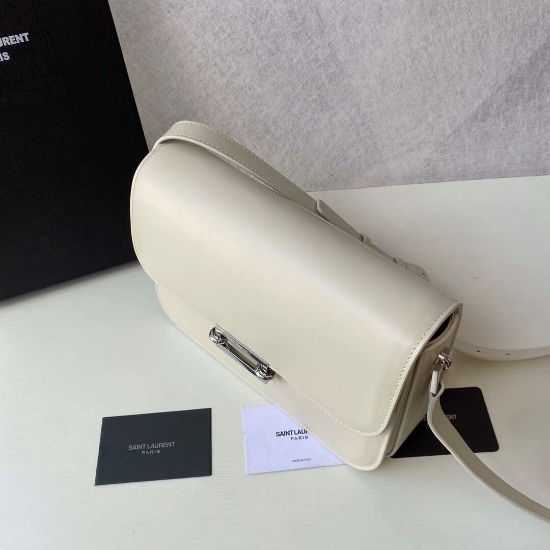 Yves Saint Laurent Calf leather cross-body bag Y357624 BLANC VINTAGE