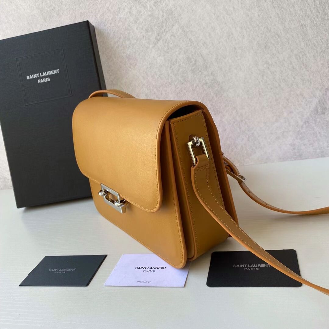 Yves Saint Laurent Calf leather cross-body bag Y357624 MUSTARD