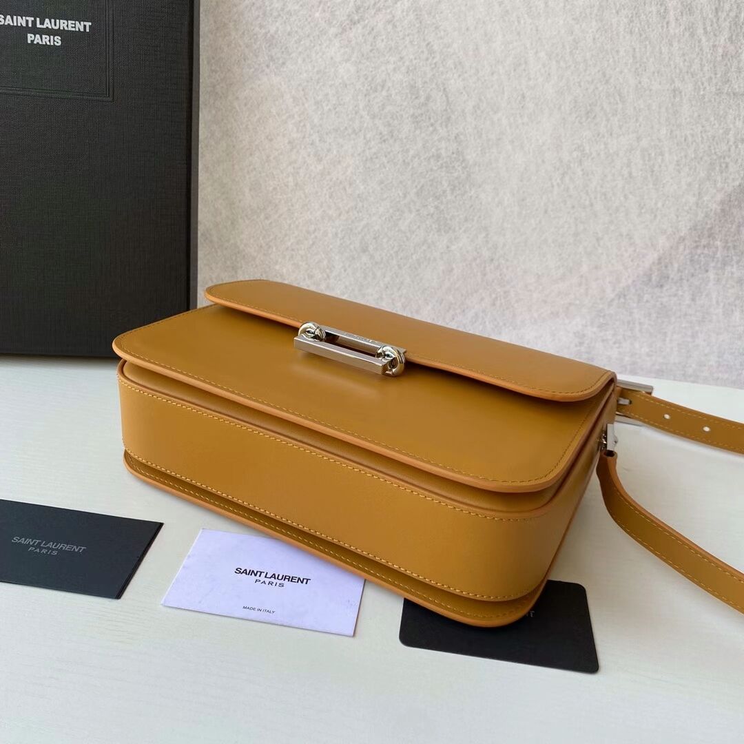 Yves Saint Laurent Calf leather cross-body bag Y357624 MUSTARD