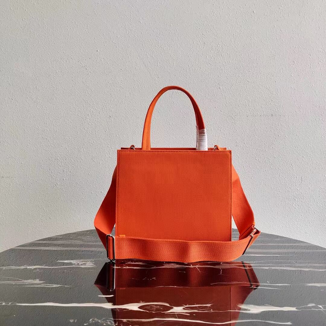 Prada Drill tote bag 1BG382 orange