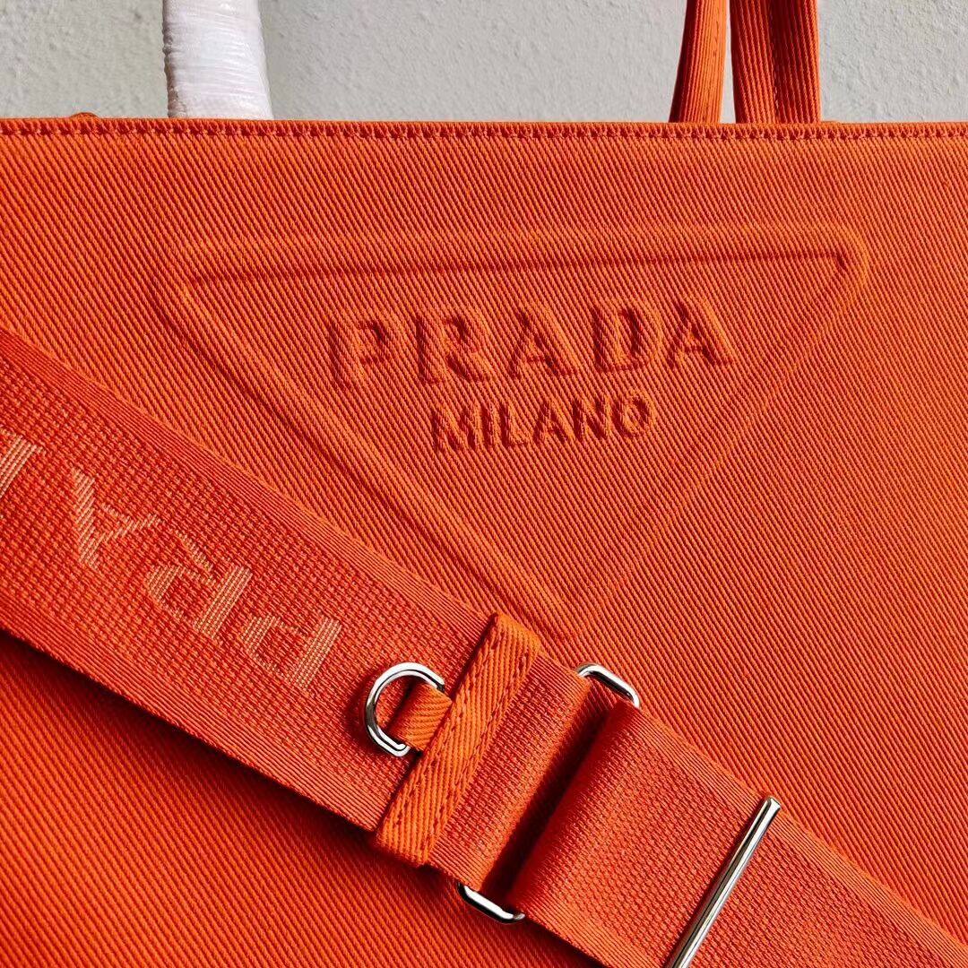 Prada Drill tote bag 1BG382 orange