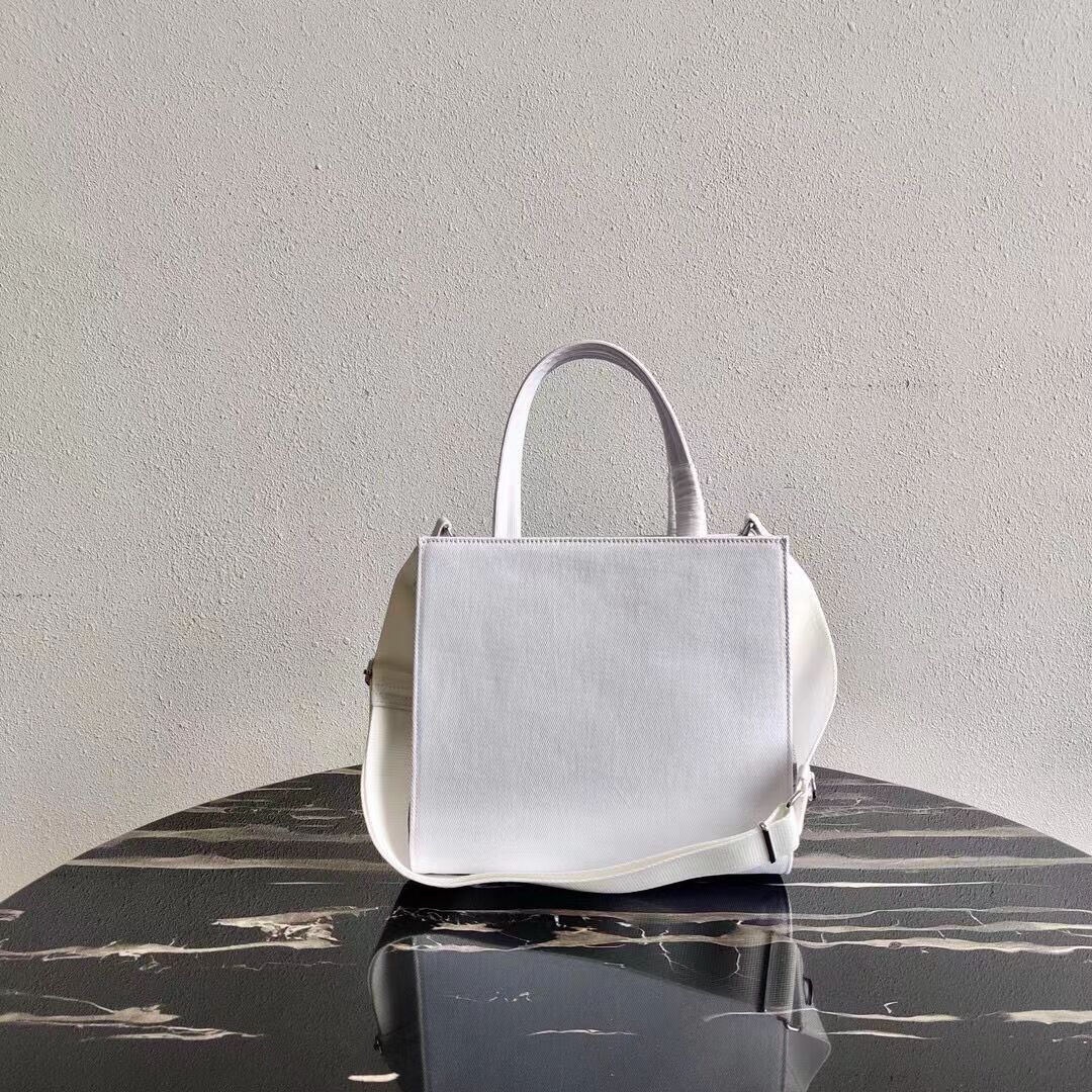 Prada Drill tote bag 1BG382 white