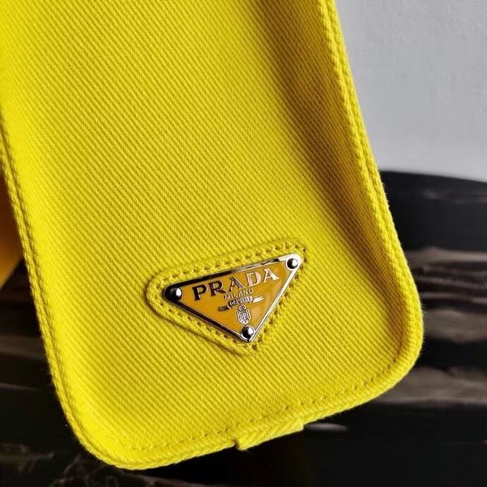 Prada Drill tote bag 1BG382 yellow