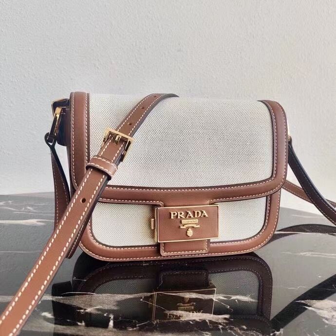 Prada Nappa Leather shoulder bag 1AD257 brown