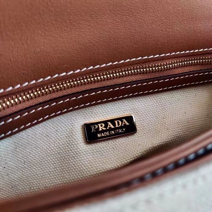 Prada Nappa Leather shoulder bag 1AD257 brown