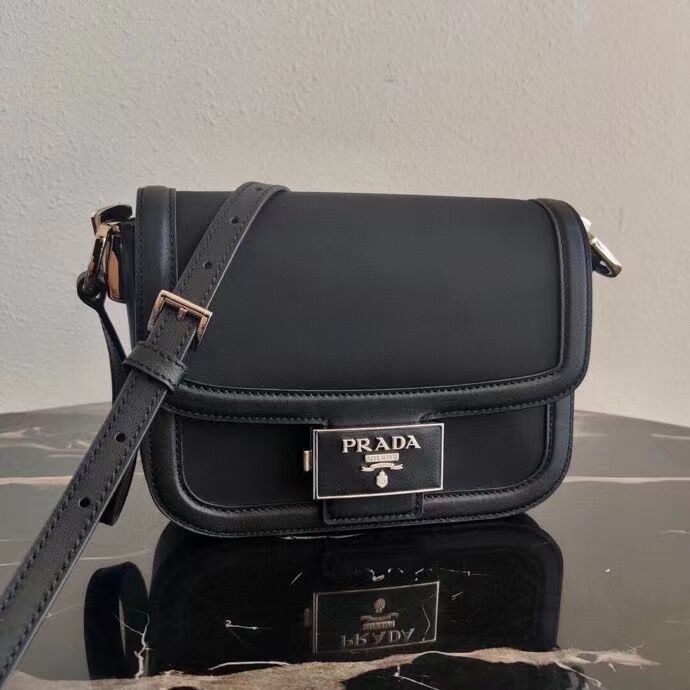 Prada Nappa Leather shoulder bag 1AD257 black