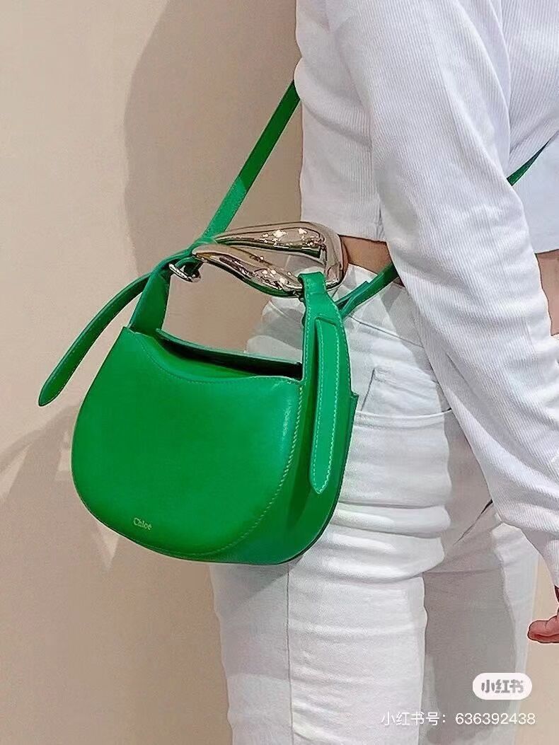 Chloe Original Calfskin Leather Bag 3S1350 green