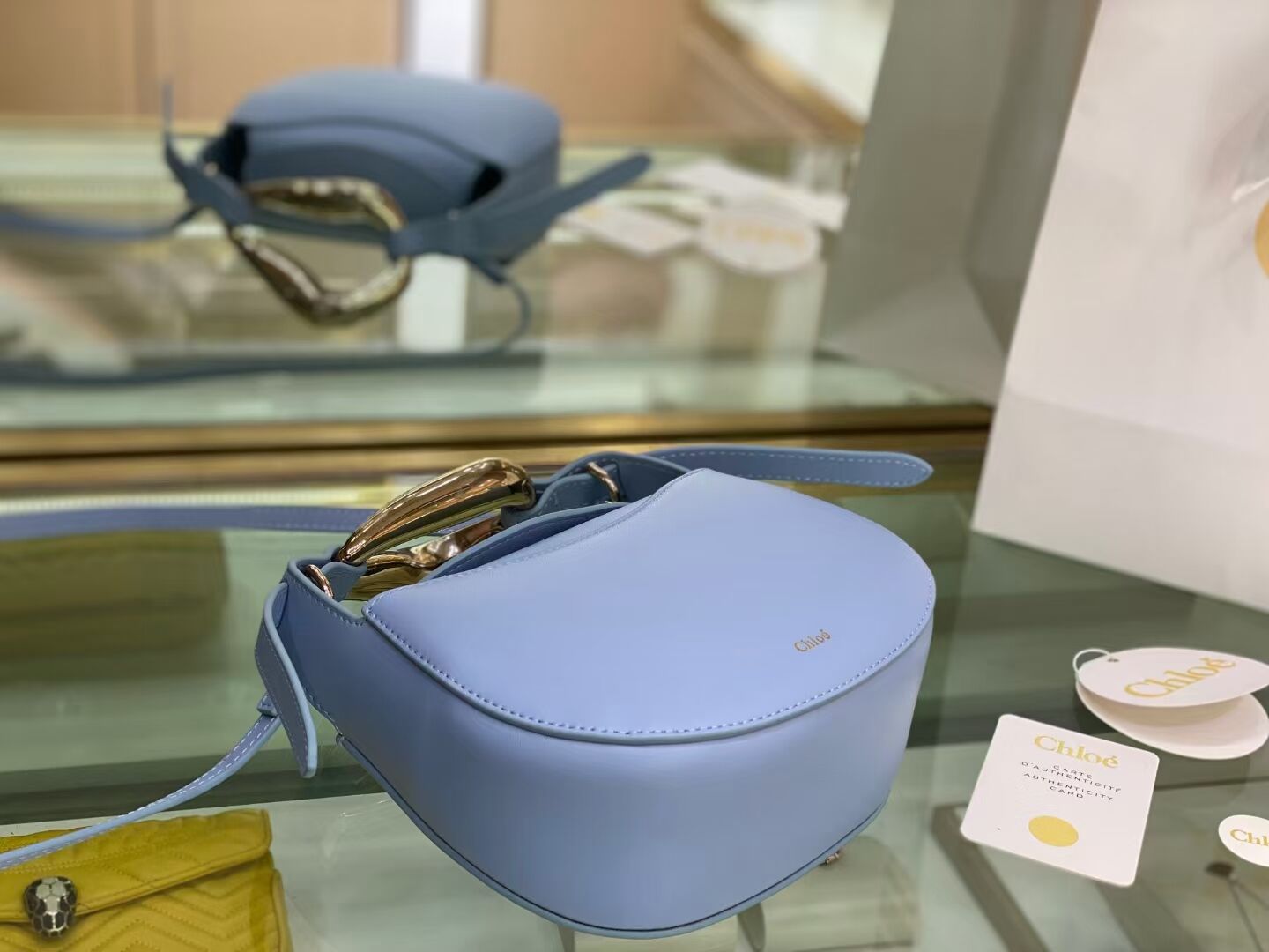 Chloe Original Calfskin Leather Bag 3S1350 sky blue