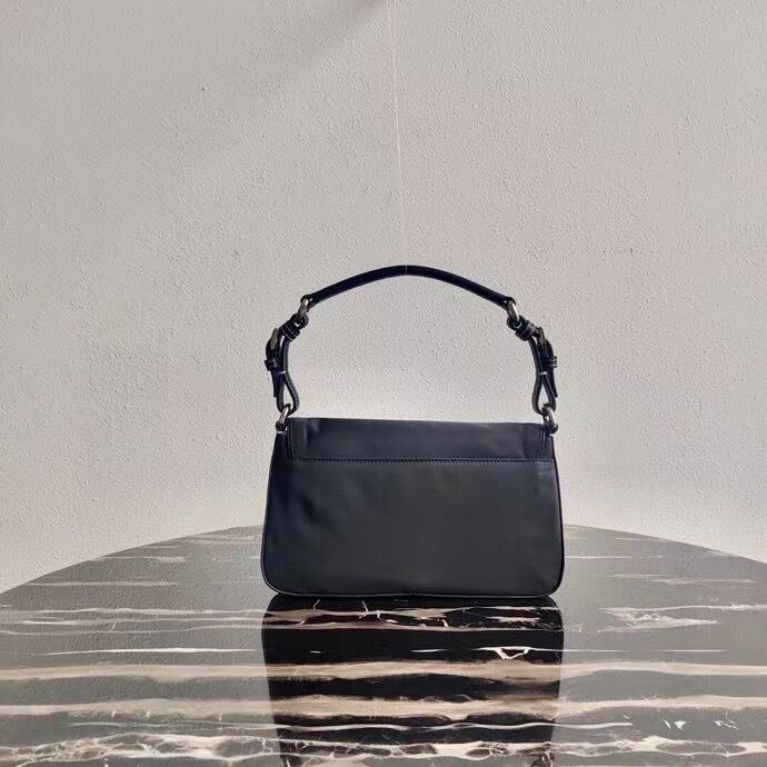 Prada Brushed leather small bag 2AD138 black