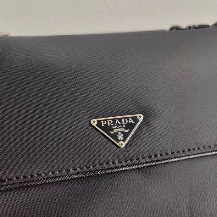 Prada Brushed leather small bag 2AD138 black