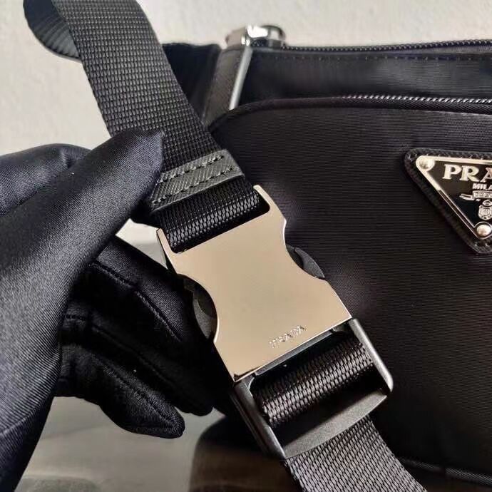 Prada Brushed leather mini bag 2VD128 black