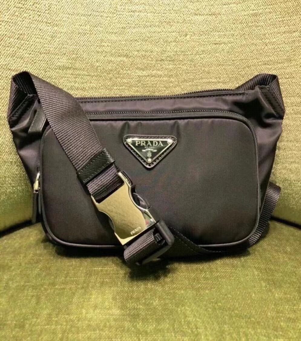 Prada Brushed leather mini bag 2VD128 black