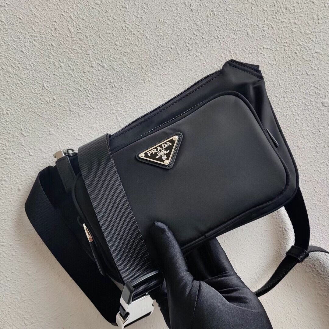 Prada Brushed leather mini bag 2VD128 black