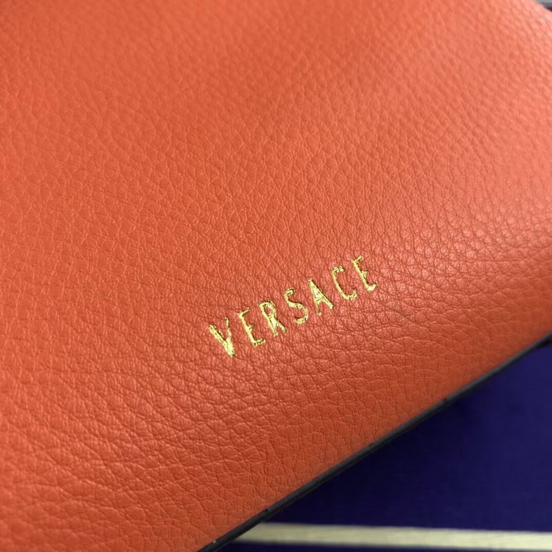 Versace Original Calfskin Leather Bag FS1040 orange