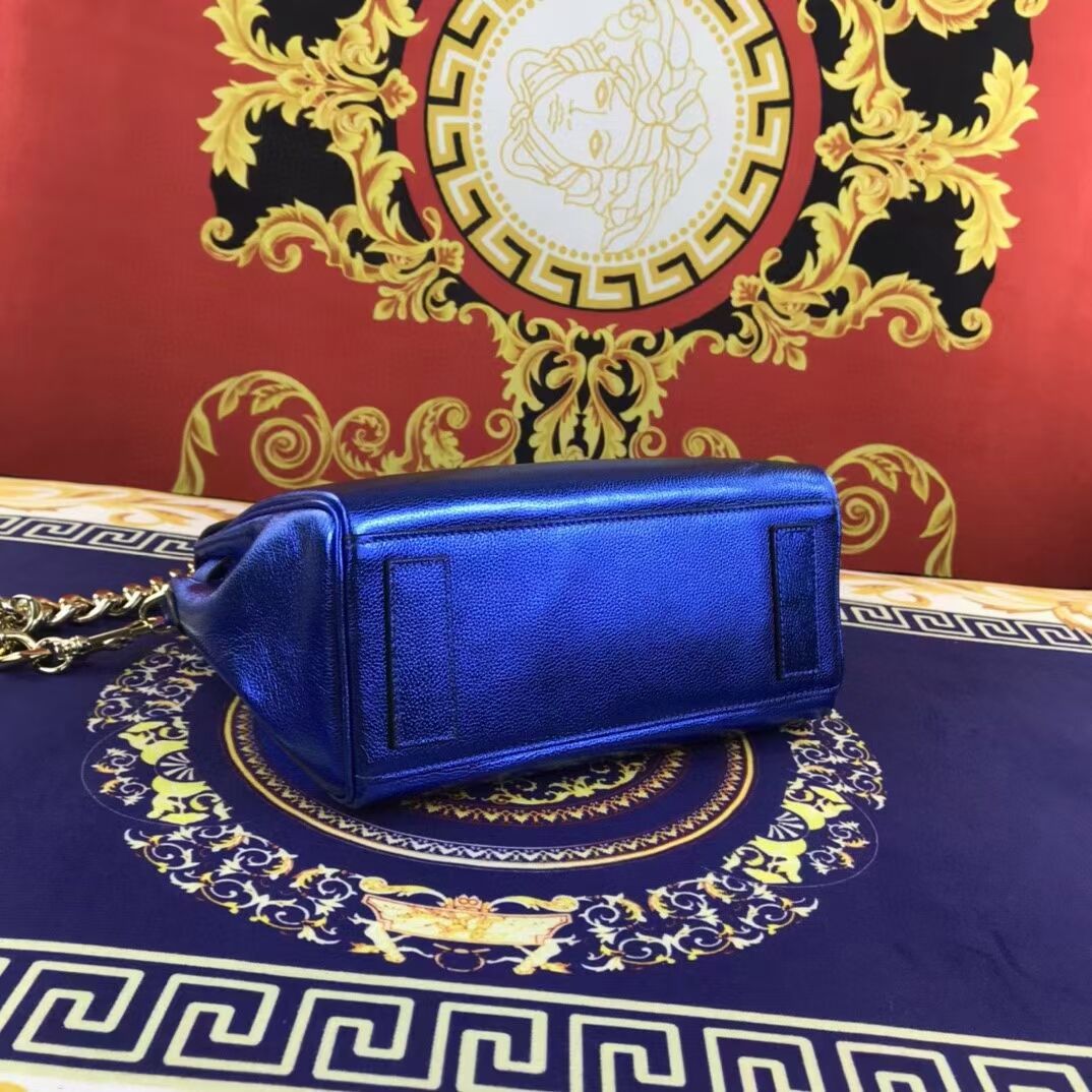 Versace Original medium Calfskin Leather Bag FS1041 blue