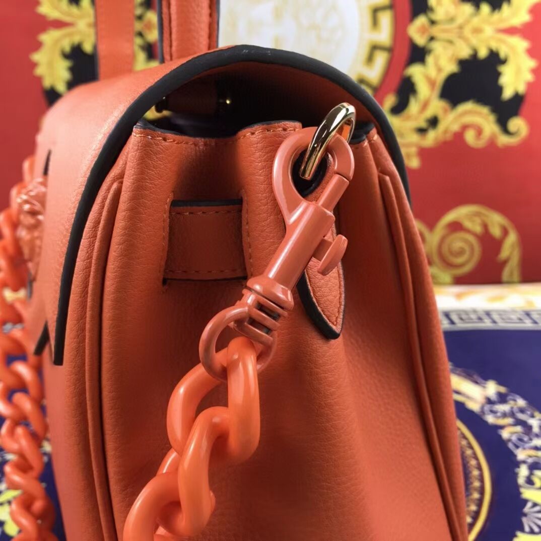 Versace Original medium Calfskin Leather Bag FS1041 orange