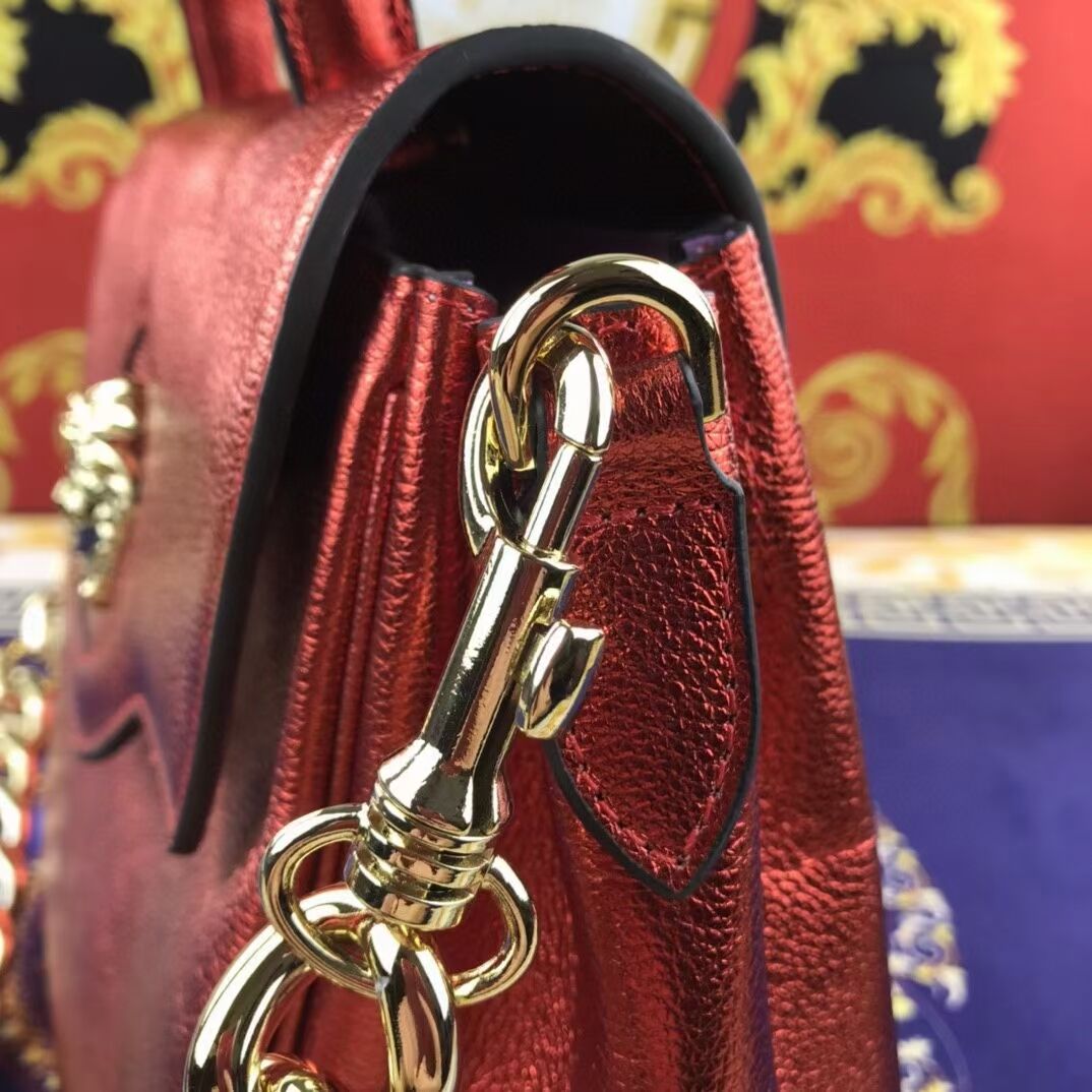 Versace Original medium Calfskin Leather Bag FS1041 red