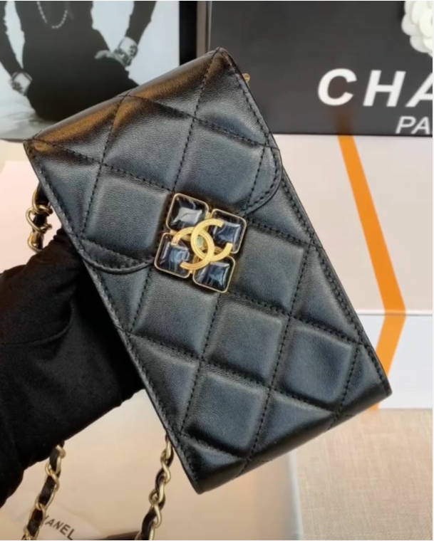 CHANEL Mobile phone case Card Holder AP1188 Black