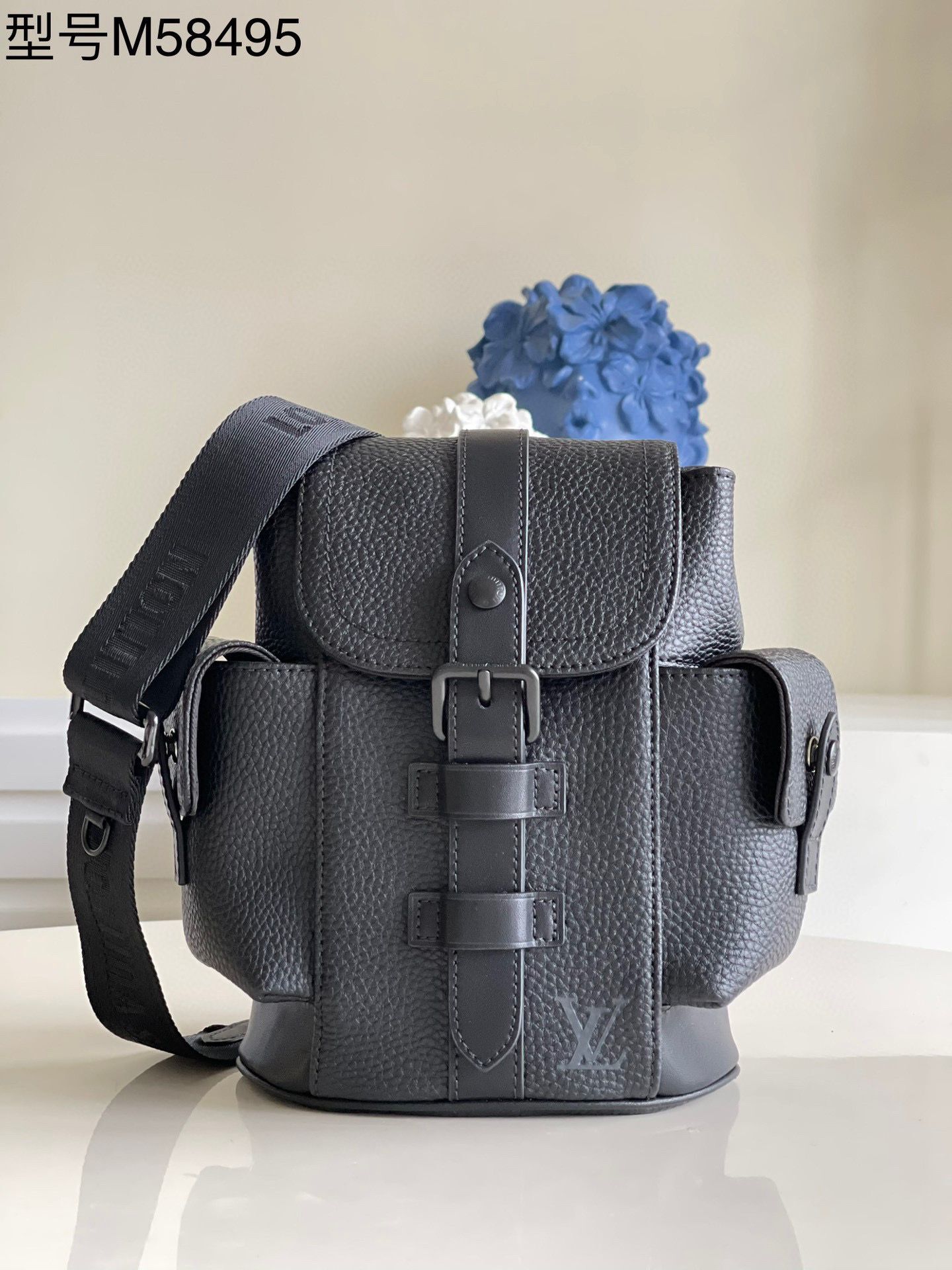 Louis Vuitton Christopher XS Backpack Taurillon Leather M58495 Black