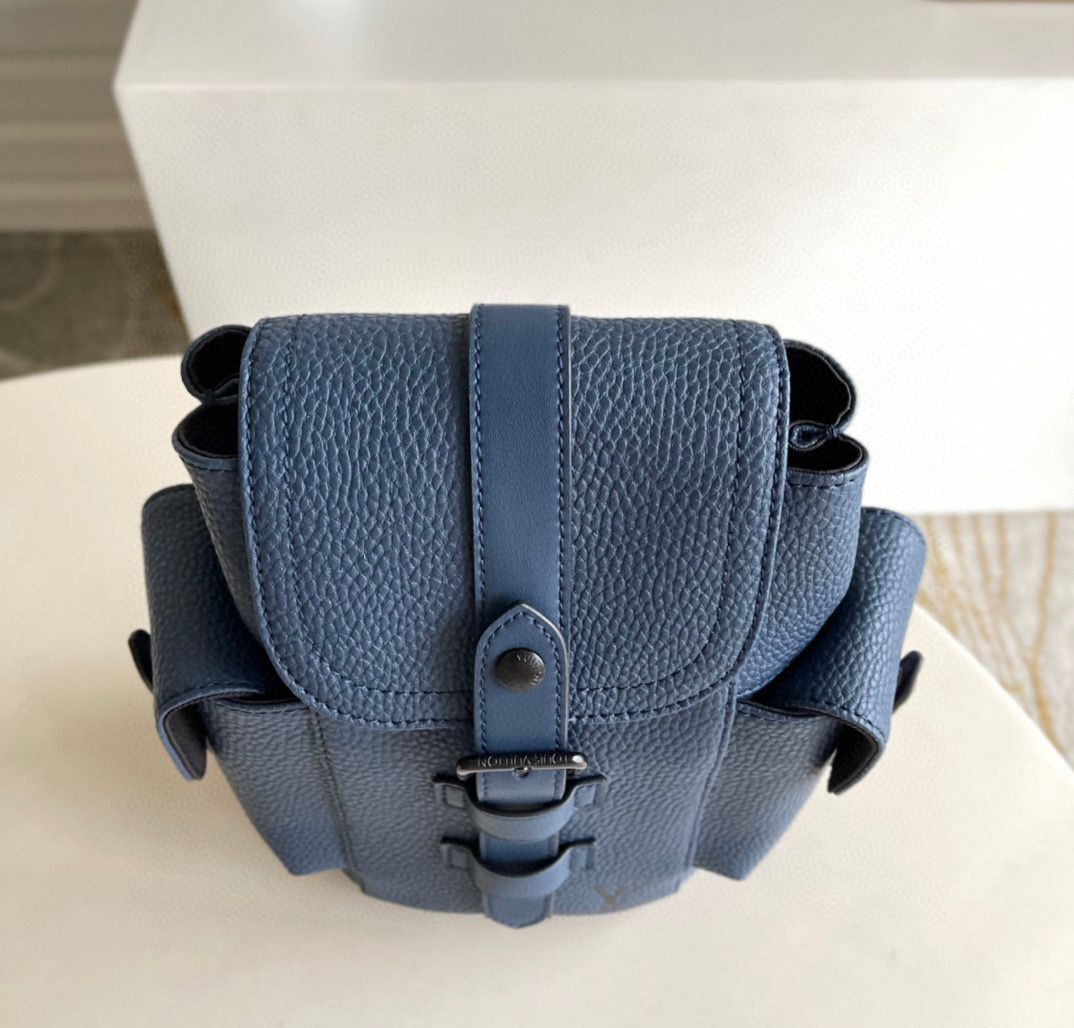 Louis Vuitton Christopher XS Backpack Taurillon Leather M58495 Navy