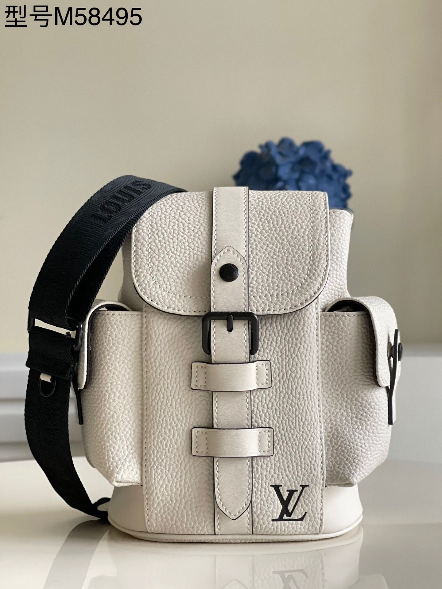 Louis Vuitton Christopher XS Backpack Taurillon Leather M58495 White