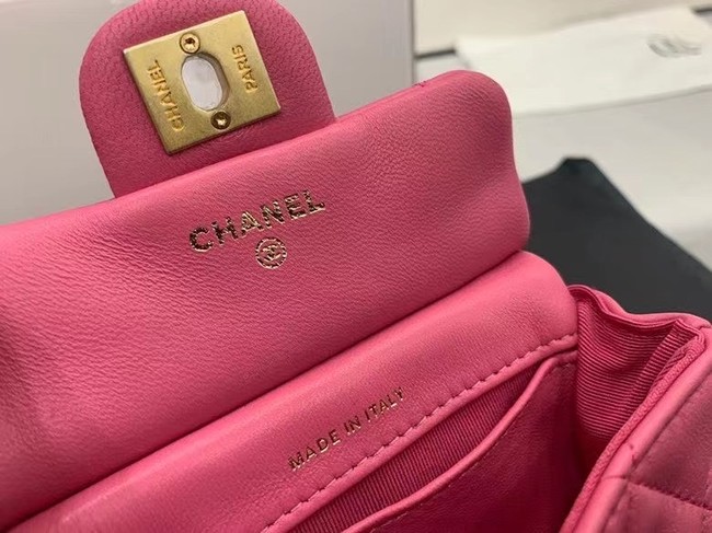 CHANEL Top Handle Micro Mini Wallet On Chain AP2271 rose