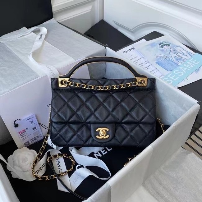 Chanel Flap Shoulder Bag Original leather AS2438 black