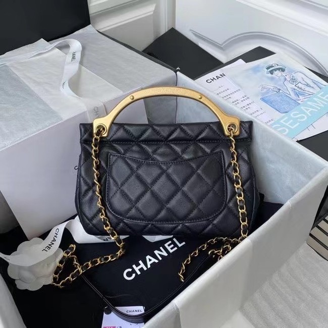 Chanel Flap Shoulder Bag Original leather AS2438 black