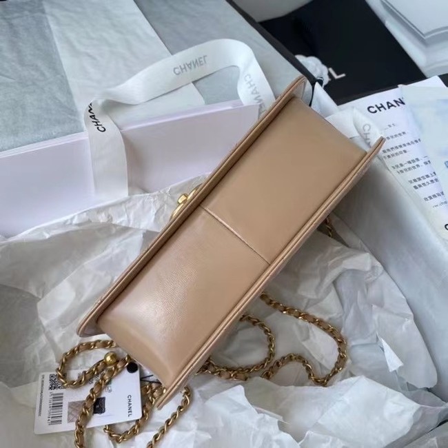 Chanel Flap Shoulder Bag Original leather AS2649 Apricot