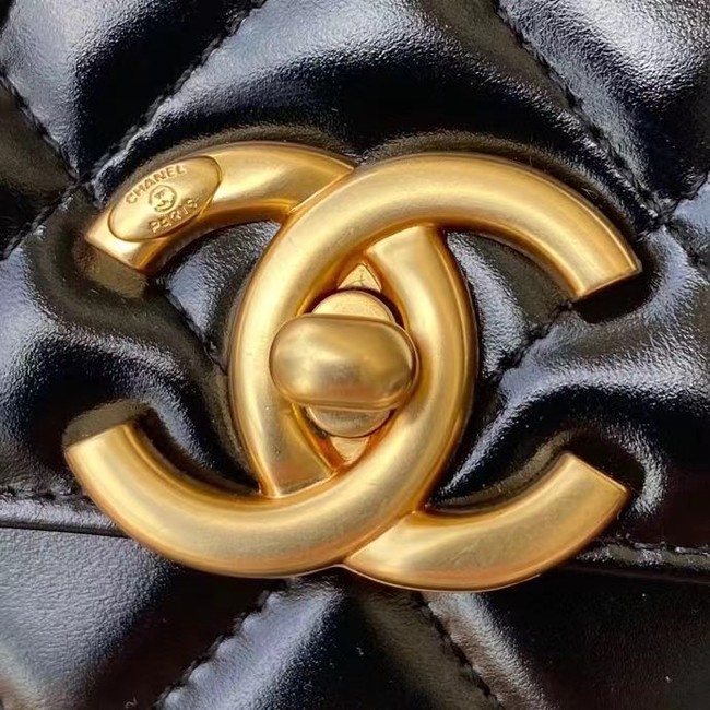 Chanel Flap Shoulder Bag Original leather AS2649 black