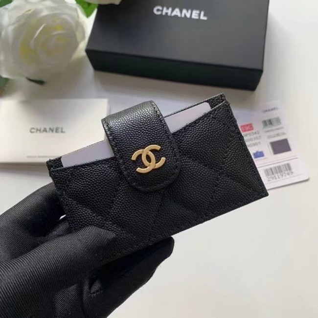 Chanel card holder AP0342 black