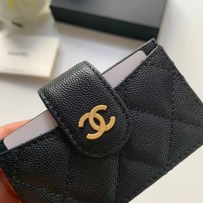 Chanel card holder AP0342 black