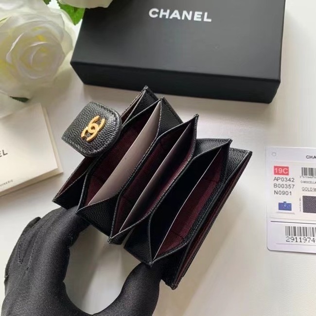 Chanel card holder AP0342 black