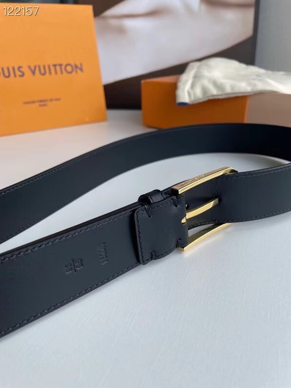 Louis Vuitton calf leather 35MM BELT MP311V