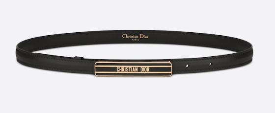 DIOR-ID BELT Raspberry Smooth Calfskin 15 MM B0109UM blacck