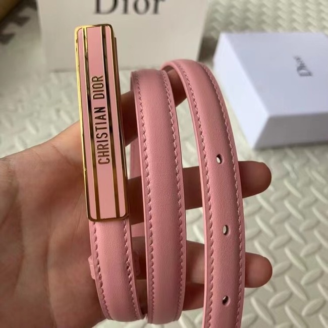 DIOR-ID BELT Raspberry Smooth Calfskin 15 MM B0109UM pink